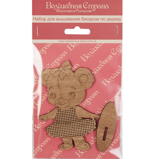FLK-022 Набор для вышивания бисером по дереву Волшебная страна