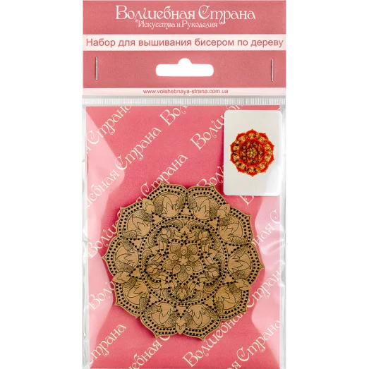 FLK-070 Набор для вышивания бисером по дереву Волшебная страна