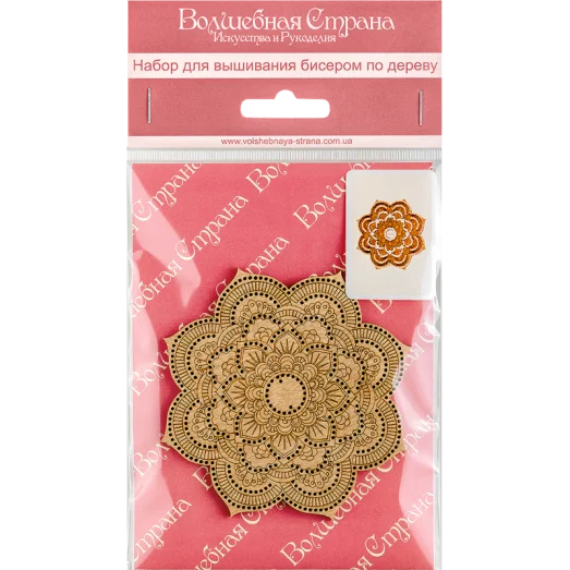 FLK-071 Набор для вышивания бисером по дереву Волшебная страна