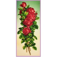 Р-348 Букет красных роз. Набор для вышивки бисером. ТМ Картины Бисером