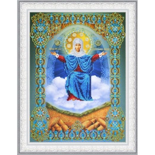 Р-405 Икона Божией Матери Спорительница хлебов. Набор для вышивки бисером. ТМ Картины Бисером