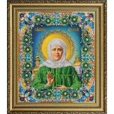 Р-413 Икона Святая Матрона Московская. Набор для вышивки бисером ТМ Картины Бисером