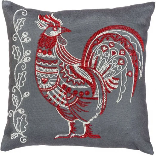 ТН-0769 Декоративная подушка. Набор для вышивки бисером ТМ ВДВ