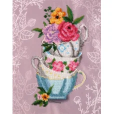 ТН-0877 Цветочное чаевание. Набор для вышивки бисером ТМ ВДВ
