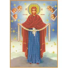 КМИ-3031 Покров Пресвятой Богородицы. Схема для вышивки бисером Краина Моих Мрий