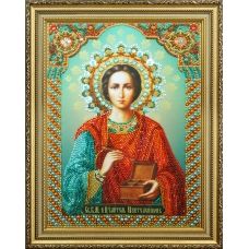 Р-296 Икона Святой целитель Пантелеймон. Набор для вышивки бисером. ТМ Картины Бисером