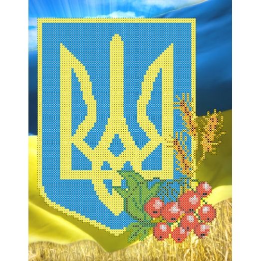 ФЧК-4018 Герб Украины. Схема для вышивки бисером Феникс