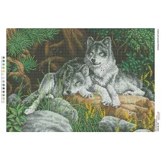 А2Н_028 БК-2047 Волки. Схема для вышивки бисером ТМ Virena