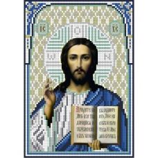 А5-И-075 Иисус Христос Синий. Схема для вышивки бисером ТМ Acorns
