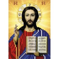 А6-И-169 Иисус Христос (золото частичная). Схема для вышивки бисером ТМ Acorns