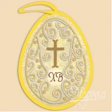 ИКБ-017 Пасхальная игрушка Кружева для вышивки бисером ТМ Маричка
