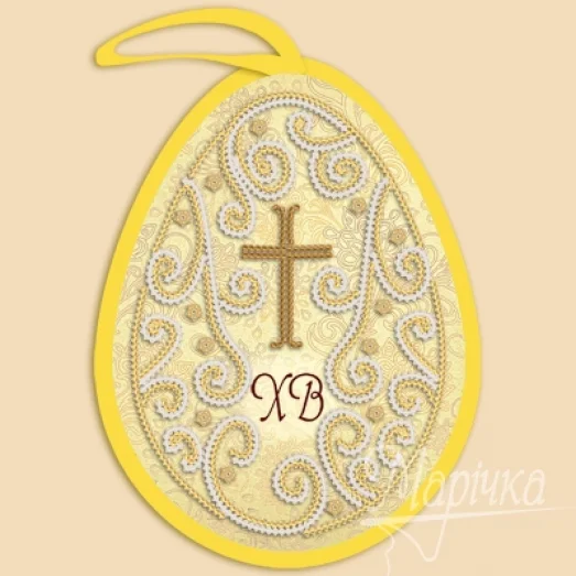 ИКБ-017 Пасхальная игрушка Кружева для вышивки бисером ТМ Маричка