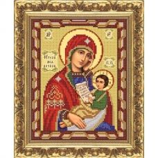 ИП-120 "Пресвятая Богородица Утоли моя печали". Схема для вышивки бисером. Велисса