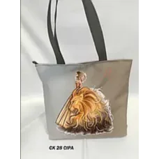 ЮМА-СК-28Серая Пошитая сумка под вышивку бисером ТМ ЮМА