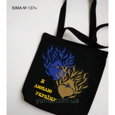 ЮМА-СК-137Ч Пошитая сумка под вышивку бисером ТМ ЮМА