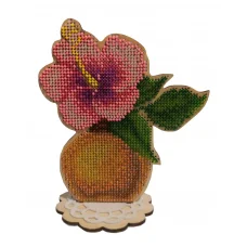 WS-049 Цветочные ароматы. Гибискус. Набор для вышивки WoodStitch