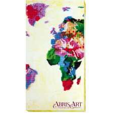 АВ-464 Карта мира. Набор для вышивки бисером. Абрис Арт