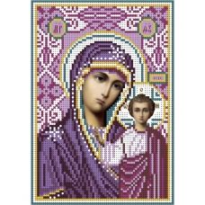 А5-И-106 Казанская богородица (Фиолетовый). Схема для вышивки бисером ТМ Acorns