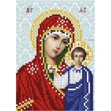 А6-И-165 Казанская богородица (синий частичная). Схема для вышивки бисером ТМ Acorns
