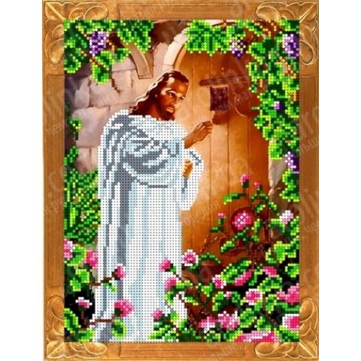 КБИ-4058 Иисус, стучащий в дверь. Схема для вышивки бисером. Каролинка ТМ