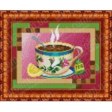 КБЛ-4017 Чашка чая. Схема для вышивки бисером. Каролинка ТМ
