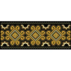 КЛдЧ-038 Бисерная заготовка клатч черный. Барвыста Вышиванка