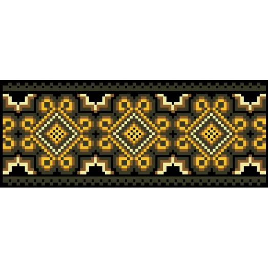 КЛдЧ-038 Бисерная заготовка клатч черный. Барвыста Вышиванка