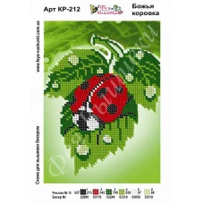 КР-212 Божья коровка. Схема для вышивки бисером. ТМ Фея Вышивки