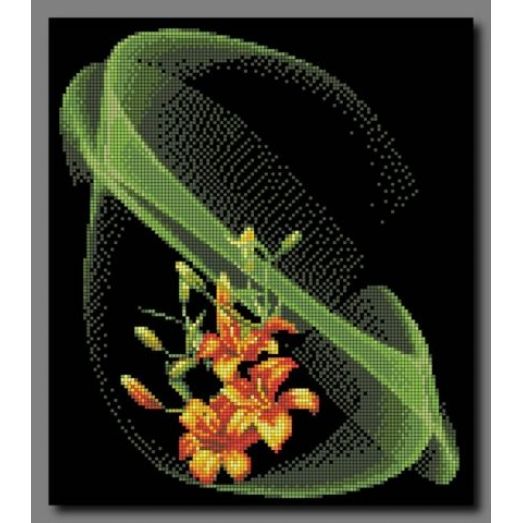 А-090 Лилии и кольца. Схема для вышивки бисером ТМ Орхидея