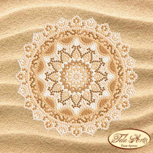МА-003 Мандала Райский пляж. Схема для вышивки бисером Тела Артис
