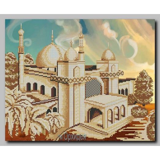 ОСЧ-09 Мечеть. Схема для вышивки бисером. Орхидея