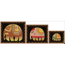 ФТ-5004 Индийские слоны. Схема для вышивки бисером Феникс