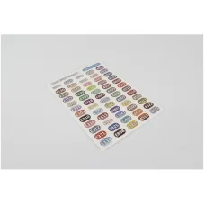 STICK-DMC E+Coloris/8х14 Наклейки для нитей DMC серия LIGHT EFFECTS + Coloris TM ArtInspirate