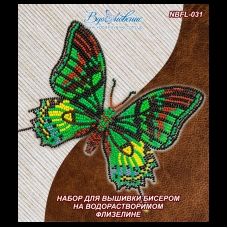 NBFL-031 Набор бабочка Тейнопальпус императорский на водорастворимом флизелине ТМ Вдохновение