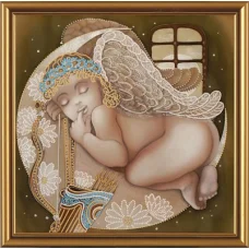 НК1189 Амурчик на месяце. Набор для вышивания бисером. Нова слобода