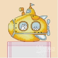 НКВ-011 Yellow submarine. Набор для вышивки нитками ТМ Маричка