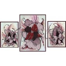 КМРТ-1003 Абстракция цветы. Схема для вышивки бисером Краина Моих Мрий