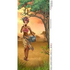 Панно_030 Африканская девушка. Панно для вышивки бисером. TM Virena
