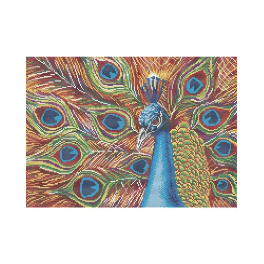 А3-К-582 Павлин. Схема для вышивки бисером ТМ Acorns