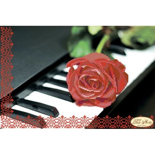 ТА-005 Пианино и роза. Схема для вышивки бисером. Тела Артис