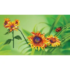 БИС-2110 Туфелька-подсолнух. Схема для вышивки бисером Арт Лар