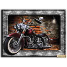 РТ150224 Мечта Harley Davidson. Техника Папертоль. Тела Артис