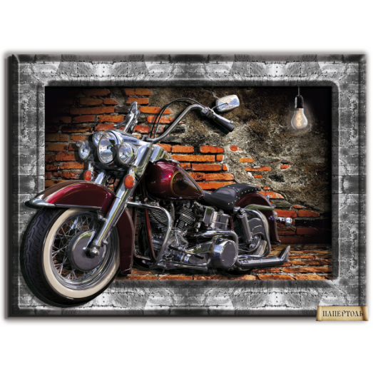 РТ150224 Мечта Harley Davidson. Техника Папертоль. Тела Артис