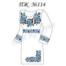 ПЖ-114 Заготовка платья для вышивки ТМ Красуня, домотканое белое