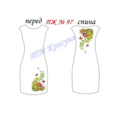 ПЖ-097 Заготовка платья для вышивки ТМ Красуня, домотканое полотно