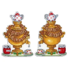 Р-416 Самовар. Набор для вышивки крестом МП Студия