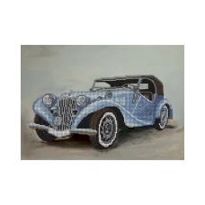 А4-К-039 Ретроавтомобиль. Схема для вышивки бисером ТМ Acorns