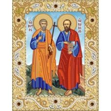 РИК-4025 Св. Апостолы Петр и Павел. Схема для вышивки бисером ТМ Маричка