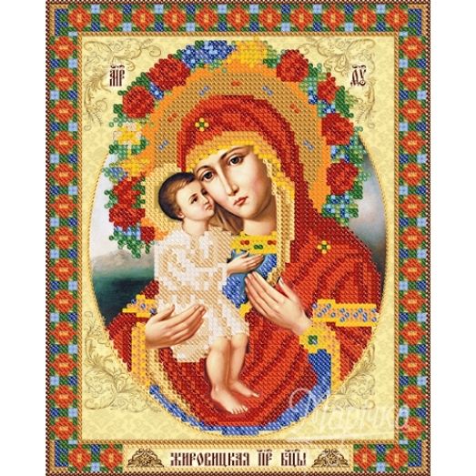 РИП-035 Жировицкая икона Божией Матери. Схема для вышивки бисером ТМ Маричка