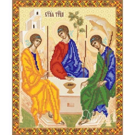 РИП-3-008 Икона Святой Троицы. Схема для вышивки бисером ТМ Маричка